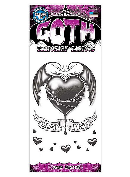Herz Gothic Klebe-Tattoo