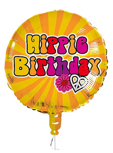 Hippie Birthday Folieballon
