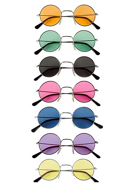 Hippie Brille in verschiedenen Farben