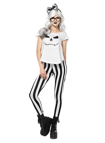 Hipster skeleton lady costume