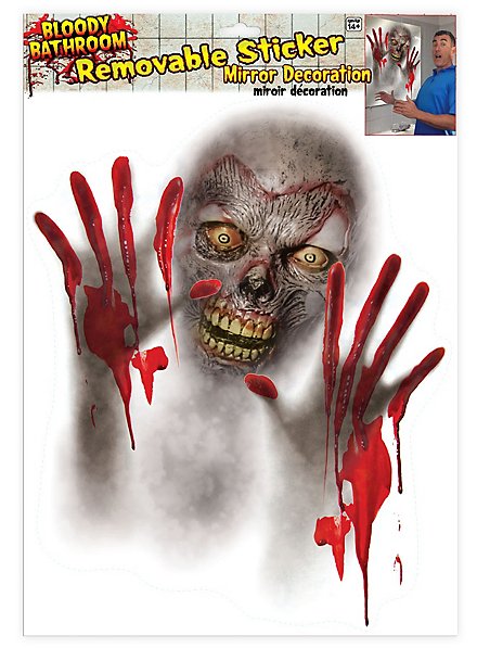 Hjemsøgelse Spejl-Sticker Halloween Pynt