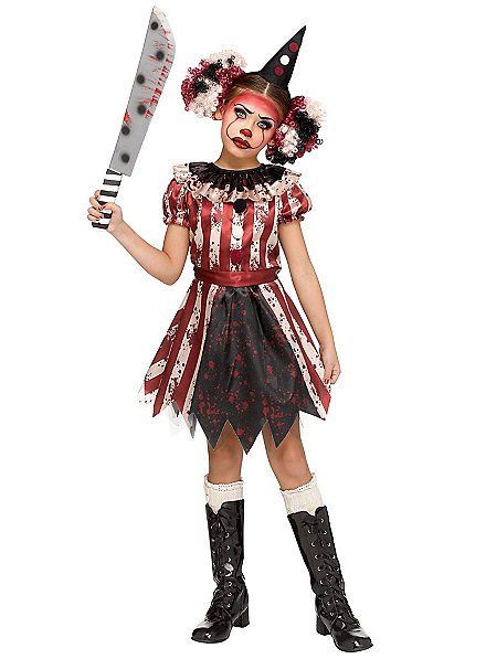 Horror Harlekina costume for girls - maskworld.com