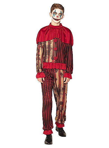 Horror movie clown costume for teenagers