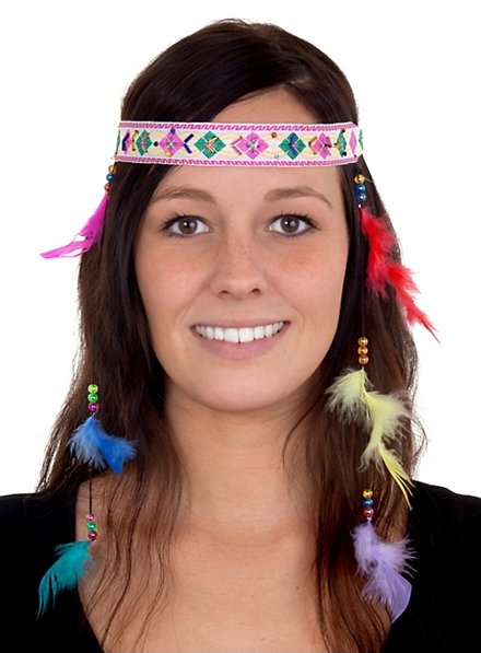 Indian Headband with Feathers 