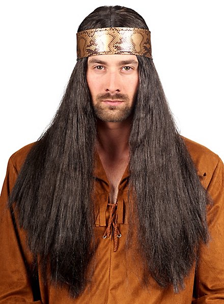 Indian wig with headband