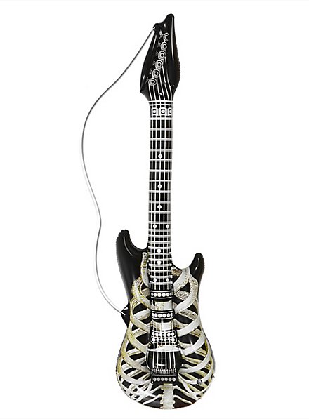 Inflatable skeleton guitar
