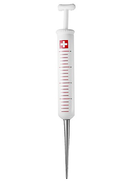 Inflatable syringe