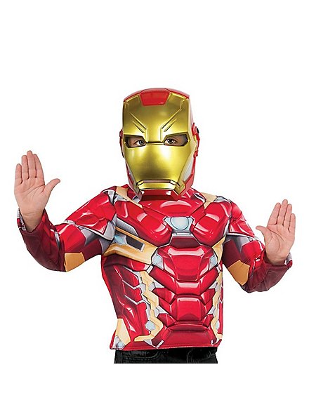 Iron Man Muskelshirt Kostümset