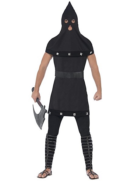 Adult Mens Medieval Executioner Dungeon Master Halloween Fancy Dress Costume 