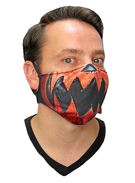 Jack O'Lantern fabric mask