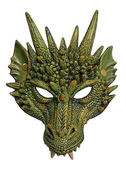 Jade Dragon Half Mask