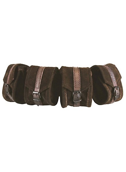 Jeu de sacoches de ceinture marron