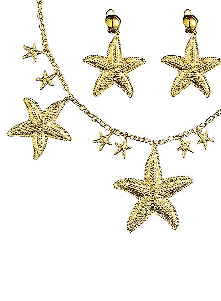 Jewellery set starfish - maskworld.com