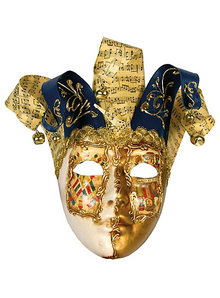 Jolly Carte Femminile oro bianco - Venezianische Maske