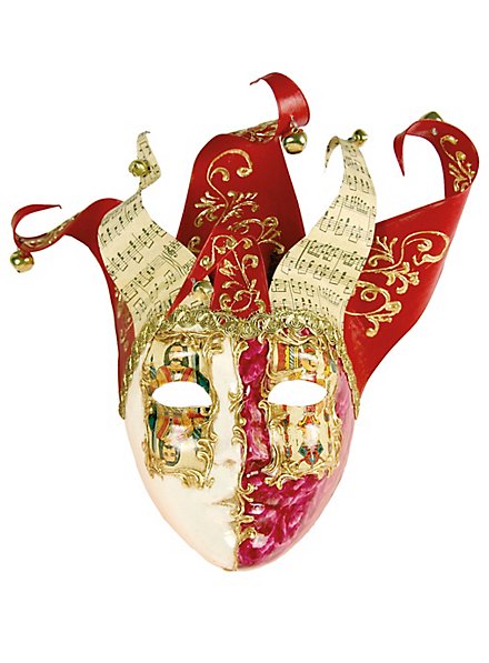 Jolly Carte Femminile rosso bianco - Venezianische Maske