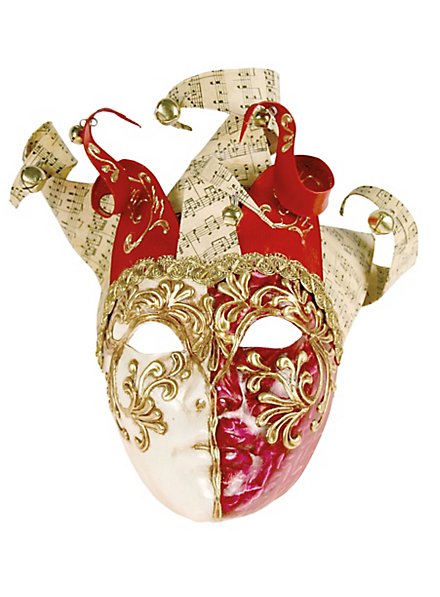 Jolly Colla rosso bianco - Venetian Mask