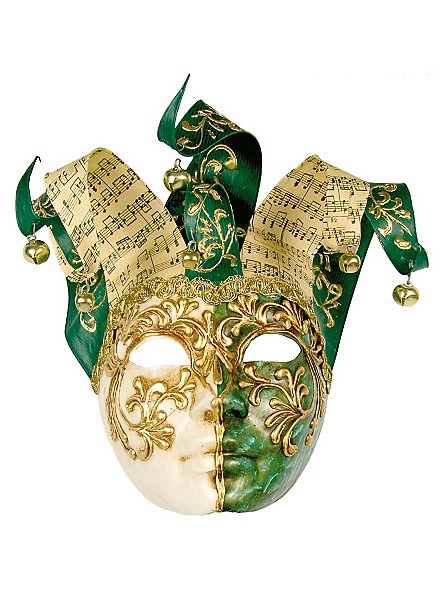 Jolly Colla verde bianco - masque vénitien