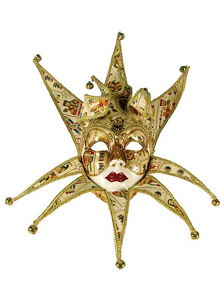 Jolly Collare carta volto stucco - masque vénitien