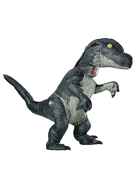 Jurassic World – aufblasbarer Velociraptor Dinosaurier Kostüm