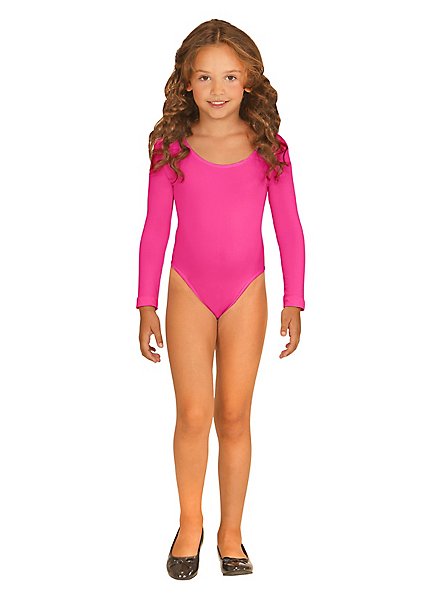 Justaucorps Gymnastique Fille Happy Cherry - Manches Longues Avec Short Et Chouchou - Tenue Danse Classique