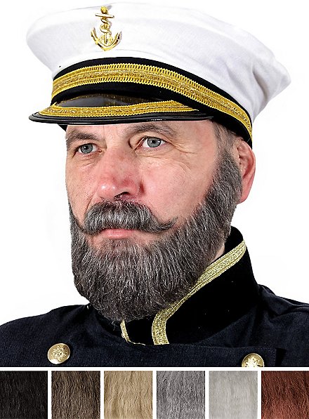 Kaptajn Skægsæt Med Fuldskæg Og Overskæg