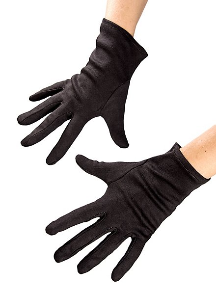 Katoenen handschoenen voor kinderen zwart