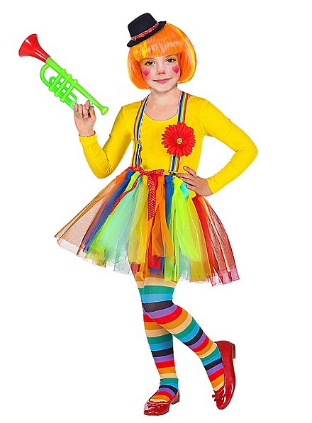 Kleiner Zirkusclown Kostüm für Mädchen