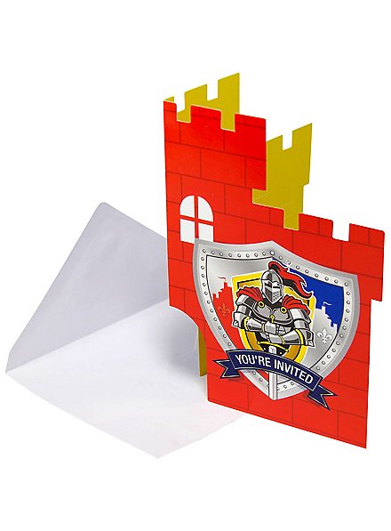 Knight invitation cards 8 pieces
