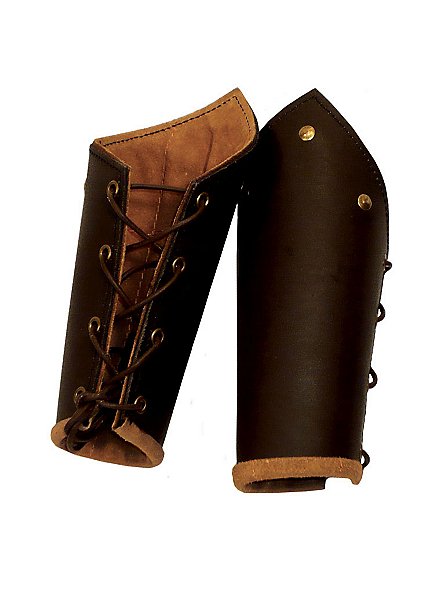 Knight's Leather Vambraces brown 
