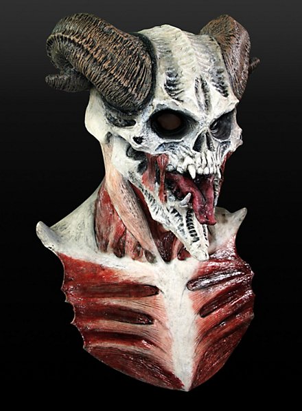 Knochendämon Maske aus Latex