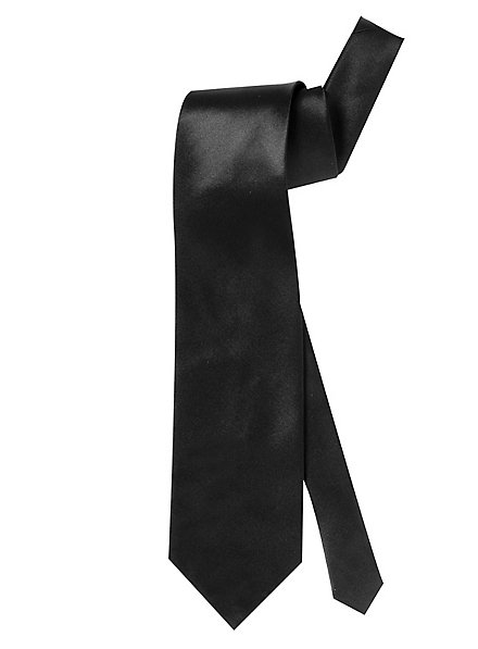 Krawatte Satin schwarz
