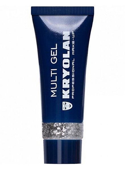 Kryolan gel glitterato argento grosso