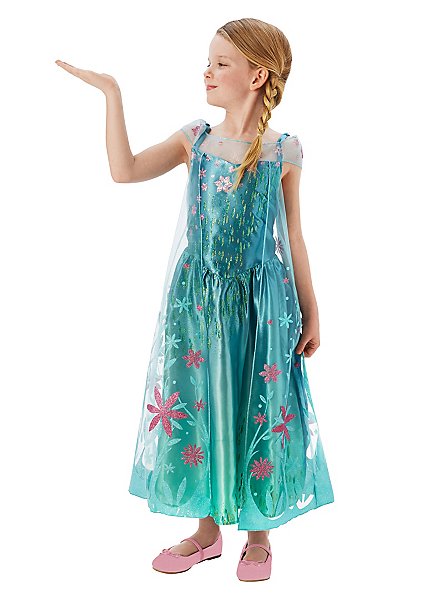 La reine des glaces Déguisement d'enfant Elsa robe à fleurs