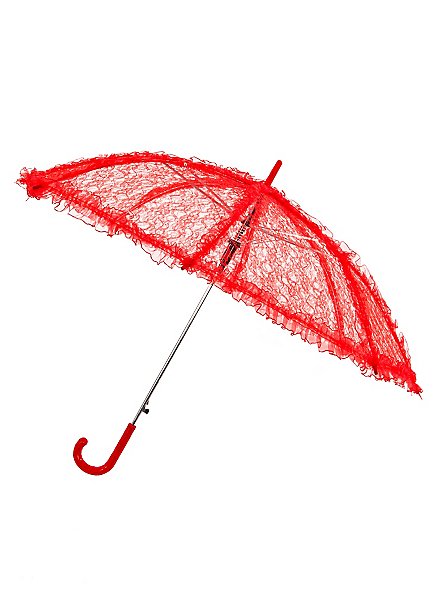 Lace Parasol red 