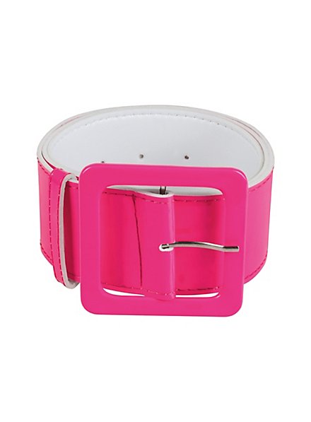 lacquer belt neon-pink