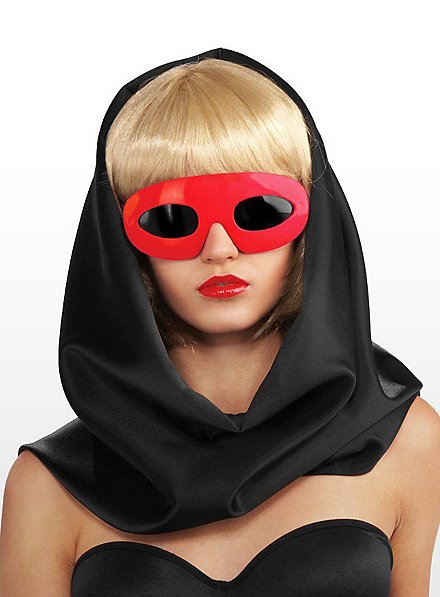 Lady Gaga lunettes de soleil rouge