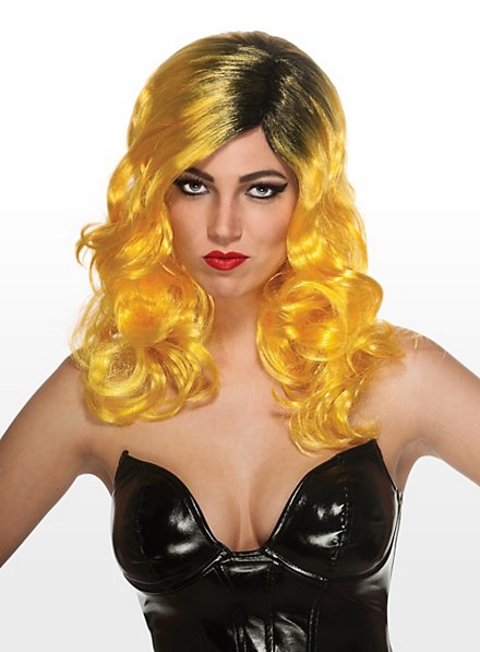 Lady Gaga Wig yellow with dark roots  