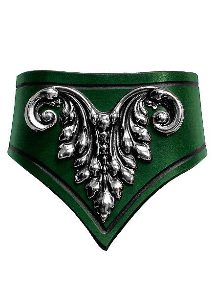 Lady Leather Collar green 