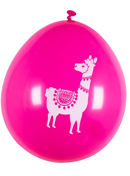 Lama balloons 6 pieces - maskworld.com