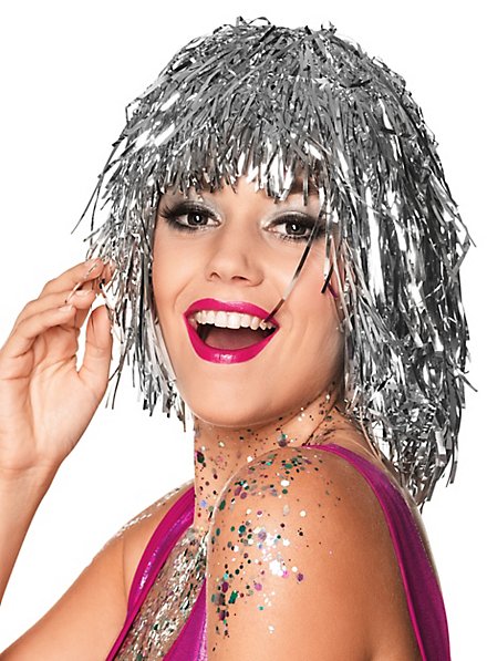Lametta wig silver