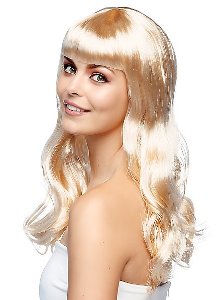 Lange Hår Blond Paryk