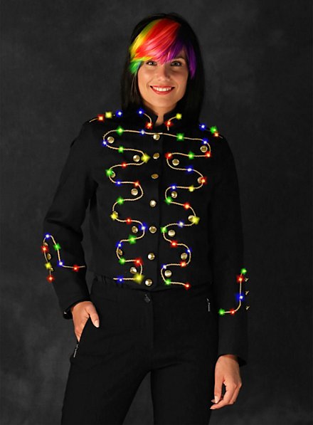 LED jacket with gold border for ladies