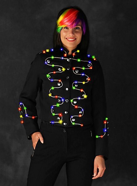 LED jacket with silver border for ladies