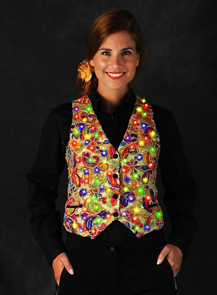 LED vest for ladies gold