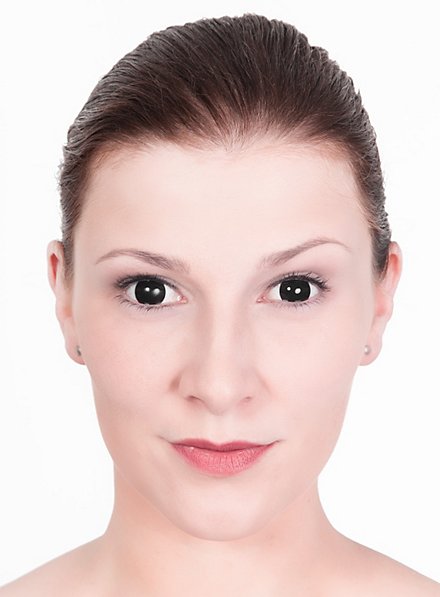 Lenti a contatto oscuranti senza pupilla