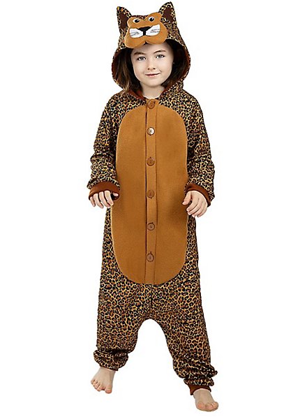 Leoparden Onesie Kostüm für Kinder