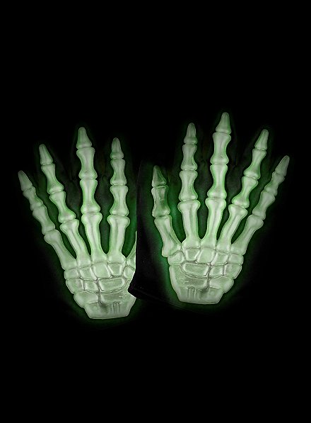 Spooktacular Creations Skelett-Handschuhe – Leuchtend Im Dunkeln, Touchscreen-tauglich