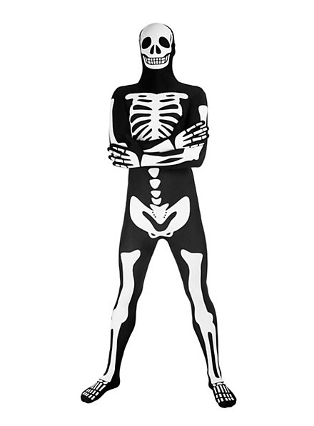 Leuchtender Morphsuit Skelett Ganzkörperkostüm