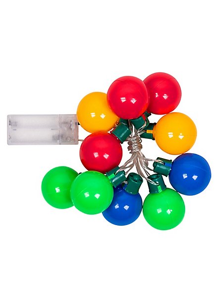 Lichterkette bunte Kugeln 140 cm