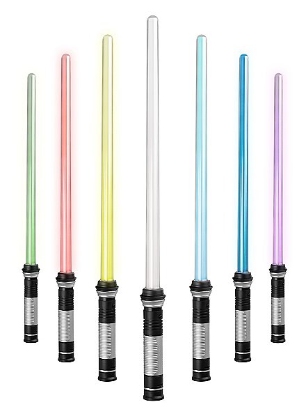 Lichtzwaard met 7 LED kleuren (rood, blauw, groen, geel, paars, lichtblauw, wit) & laserzwaard geluidseffecten